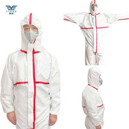 High Quality Disposable Medical Isolation Protective Clothing Protection Clothes Suit with low price